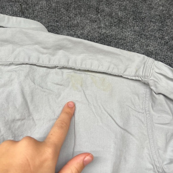 Dries Van Noten Shirt Men's Size EU 50- US 40 Grey Button Down Dress Solid - Picture 10 of 11